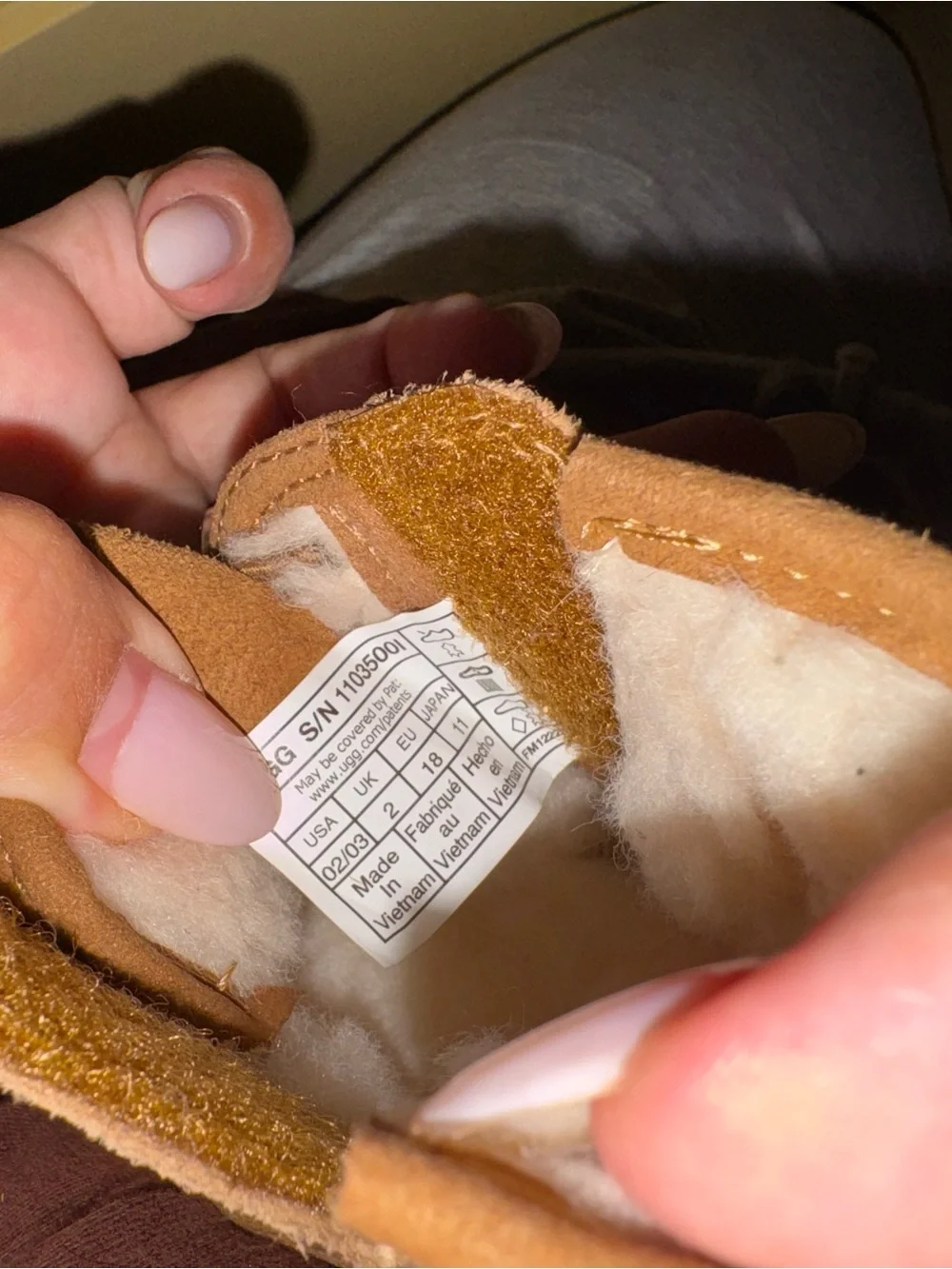 Ugg baby Tan Suede Lace-Up Booties - Cozy Fleece Lining 6-12 months